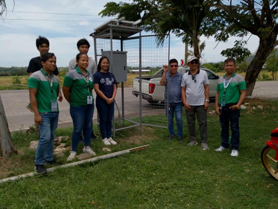 Groundwater sensor installation at Villa Verde, Nueva Vizcaya.